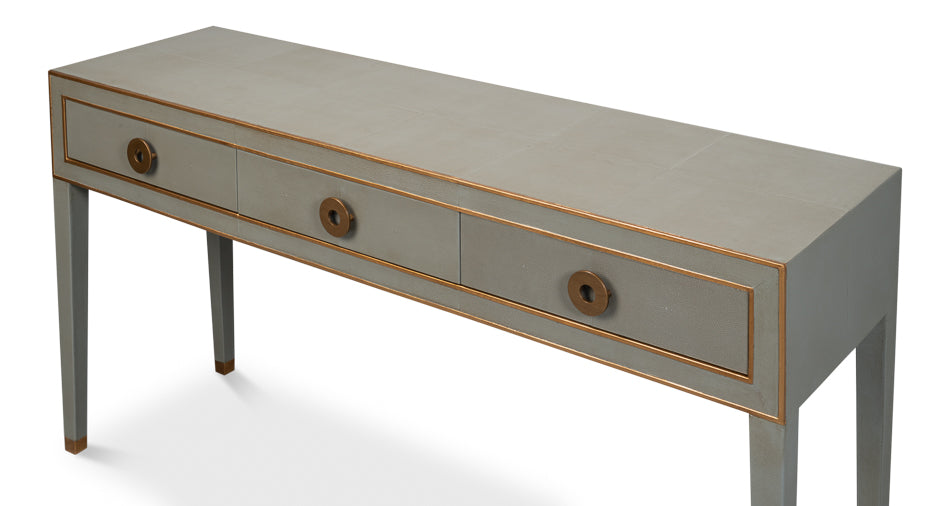 Gabriella Console, Storm Grey by Sarreid Ltd - view 4