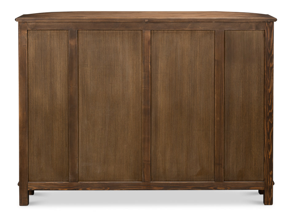 Brooks Demilune, Brown by Sarreid Ltd - view 8