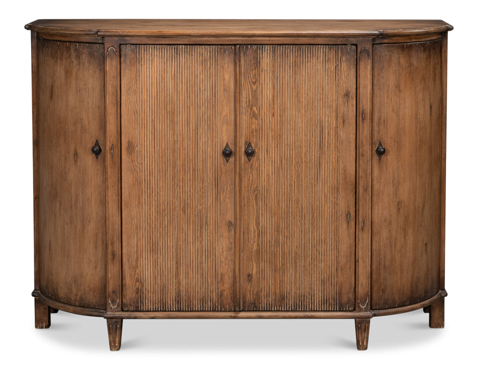 Brooks Demilune, Brown by Sarreid Ltd - view 2