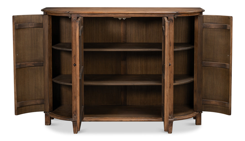 Brooks Demilune, Brown by Sarreid Ltd - view 3