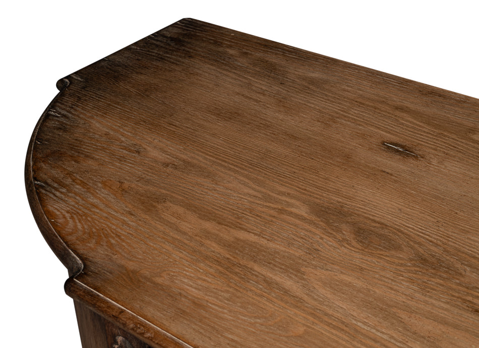 Brooks Demilune, Brown by Sarreid Ltd - view 4