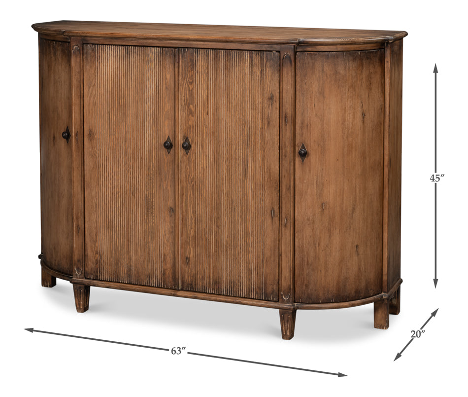 Brooks Demilune, Brown by Sarreid Ltd - view 6
