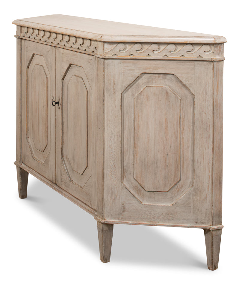 Wrenn Credenza, Stone Grey by Sarreid Ltd - view 10