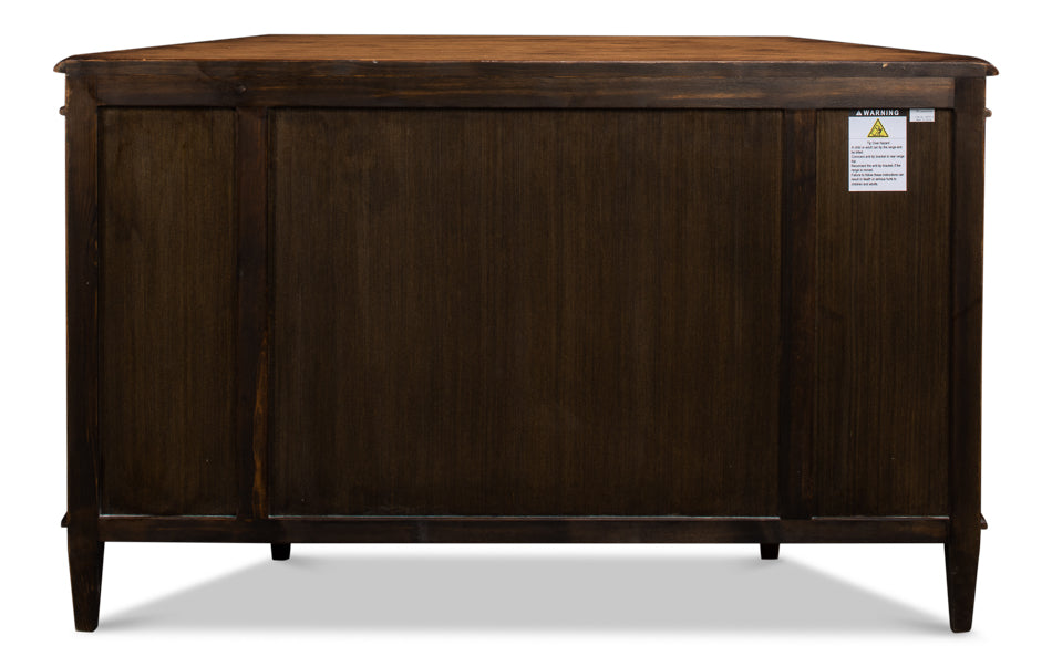 Wrenn Credenza, Brown by Sarreid Ltd - view 8