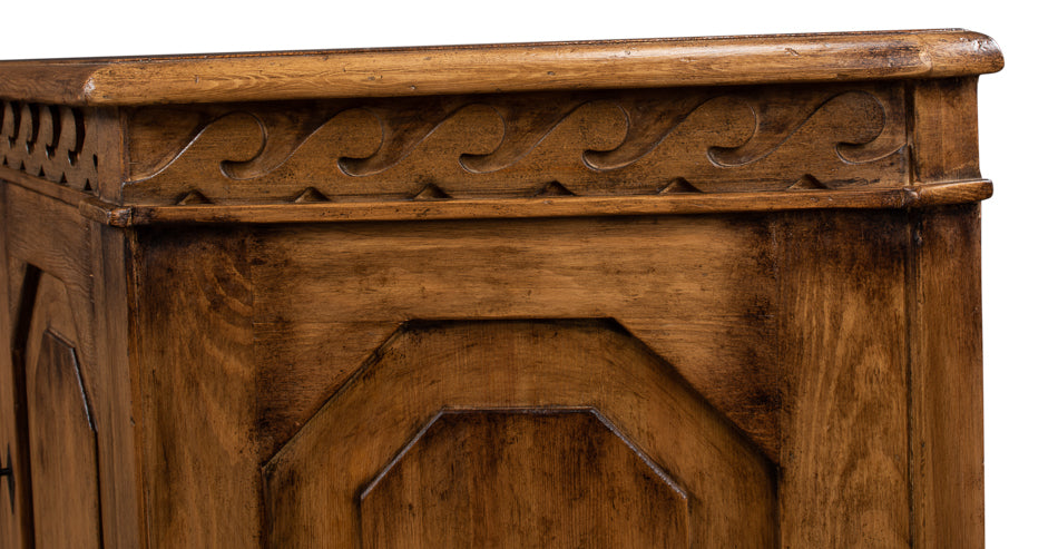 Wrenn Credenza, Brown by Sarreid Ltd - view 11
