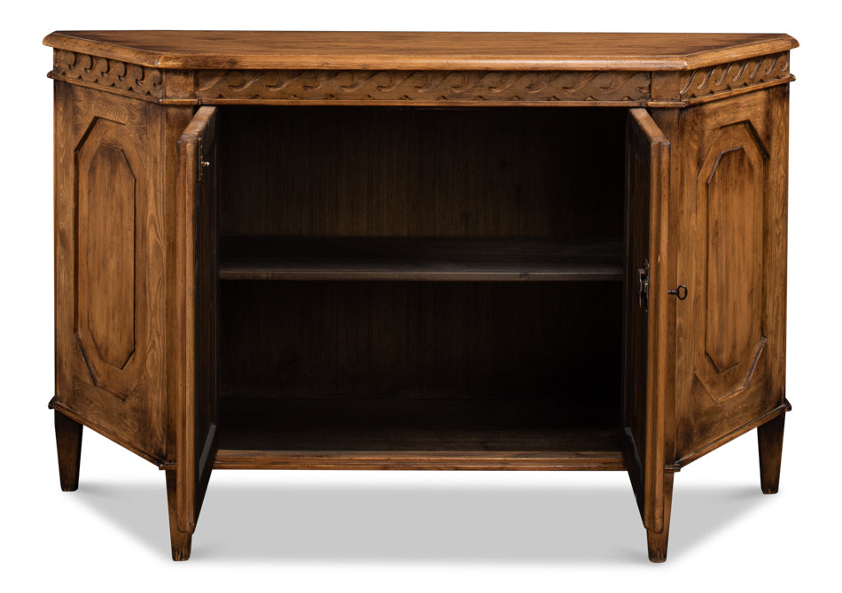 Wrenn Credenza, Brown by Sarreid Ltd - view 3