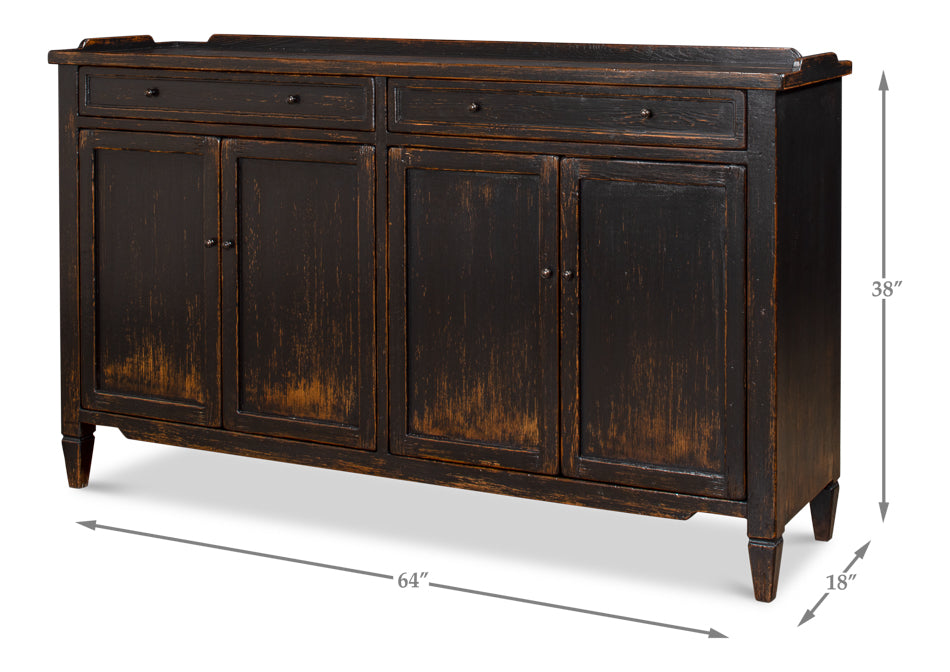 Madigan Sideboard, Antique Black by Sarreid Ltd - view 6