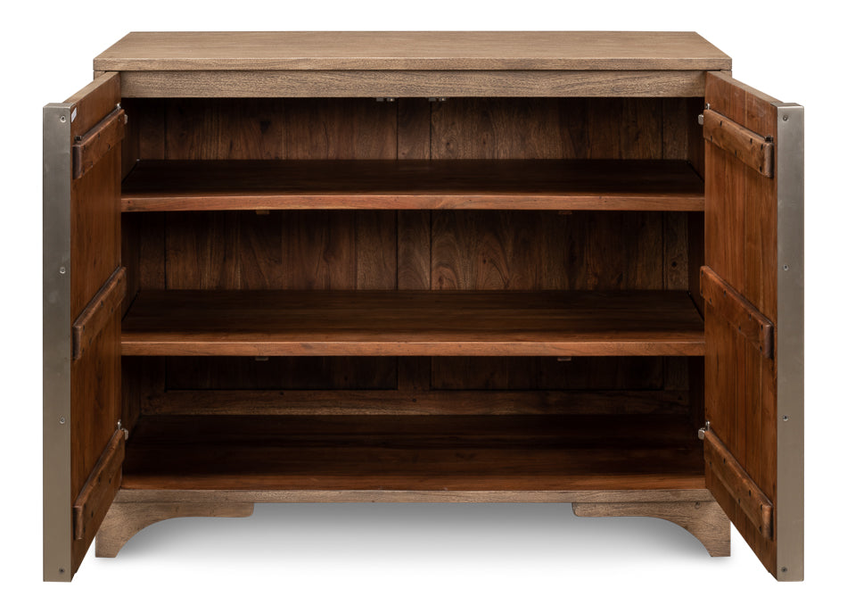 Augustus 2 Door Cabinet by Sarreid Ltd - view 3