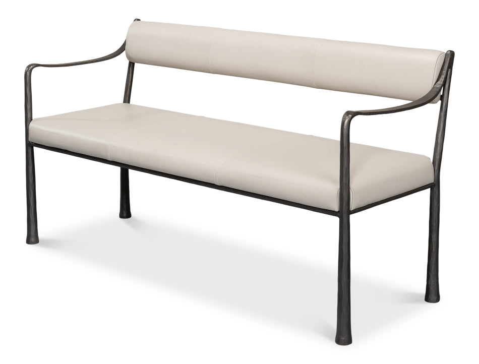 Eliana Bench by Sarreid Ltd - view 3