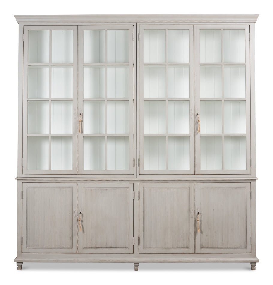 Harper Glass Front Bookcase by Sarreid Ltd - view 2