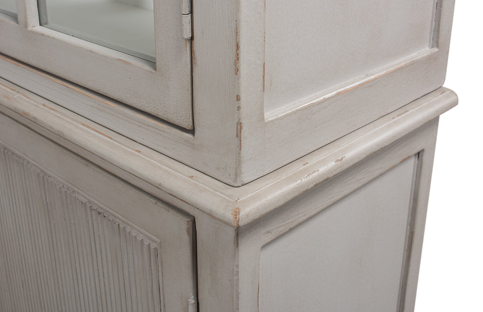 Harper Glass Front Bookcase by Sarreid Ltd - view 4