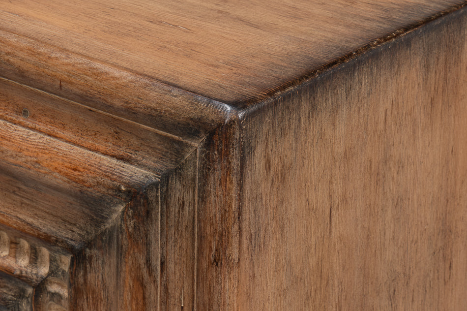 Mantel Console, Brown by Sarreid Ltd - view 10