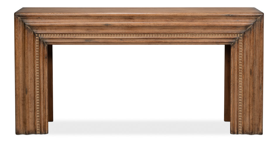 Mantel Console, Brown by Sarreid Ltd - view 2