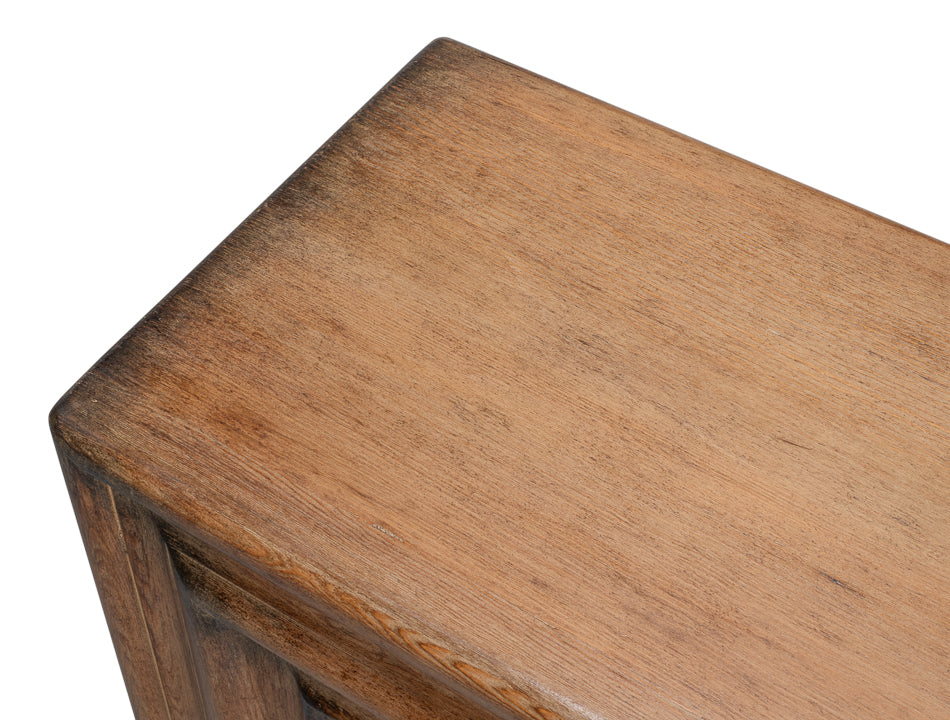 Mantel Console, Brown by Sarreid Ltd - view 5