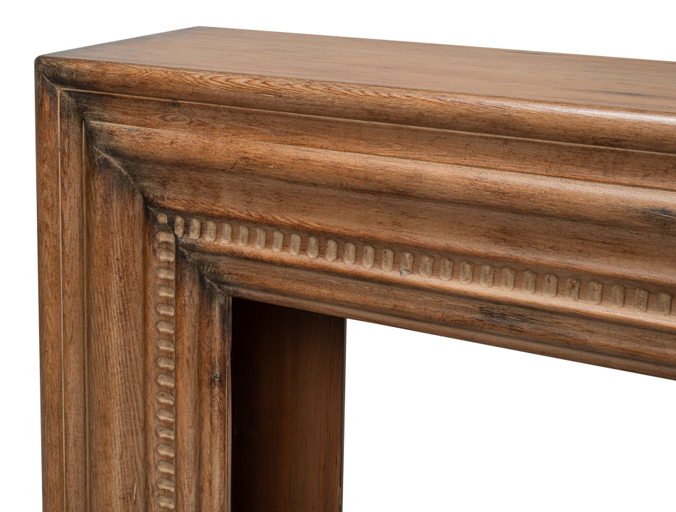 Mantel Console, Brown by Sarreid Ltd - view 6