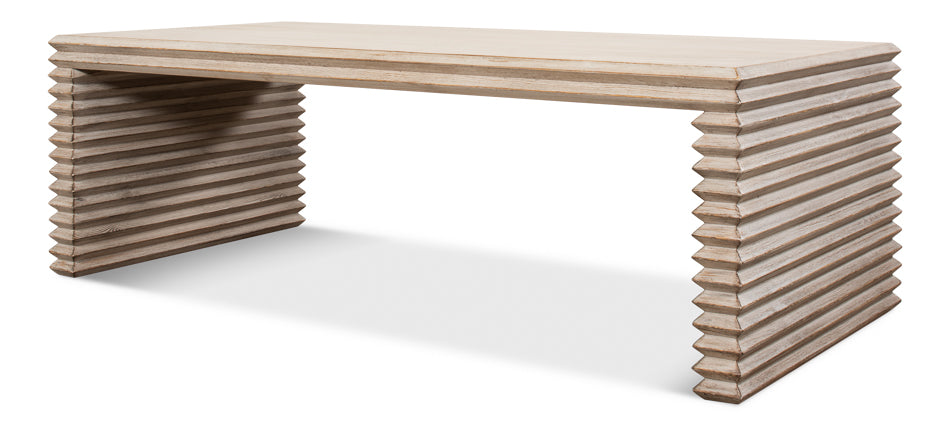 Stacked Cocktail Table, Stone Grey by Sarreid Ltd - view 8