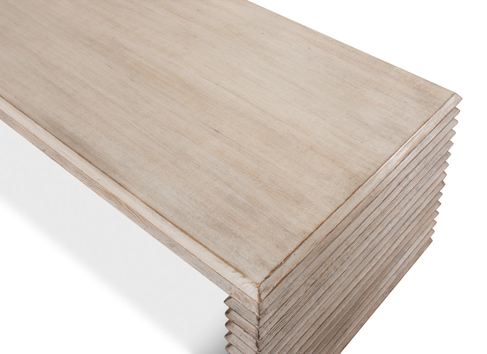 Stacked Cocktail Table, Stone Grey by Sarreid Ltd - view 5