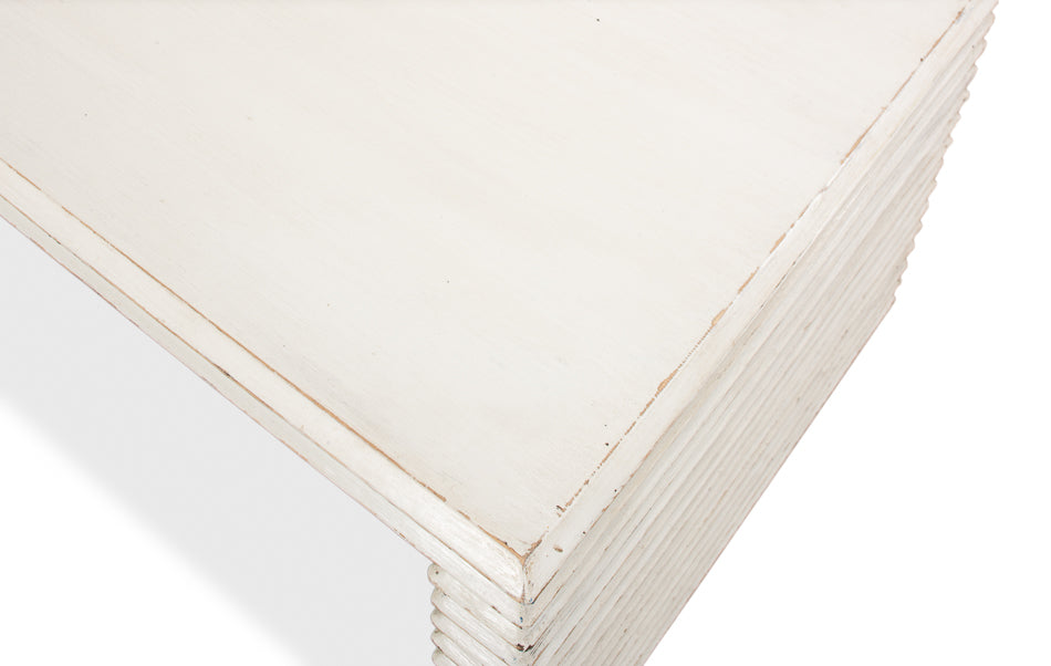 Stacked Cocktail Table, Antique White by Sarreid Ltd - view 5