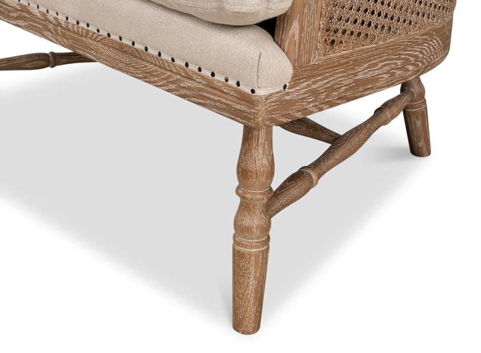 Randolph Wing Chair by Sarreid Ltd - view 9
