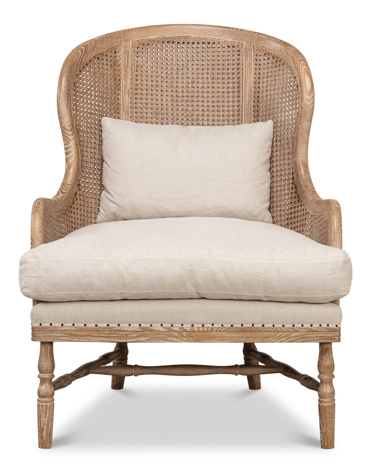 Randolph Wing Chair by Sarreid Ltd - view 2