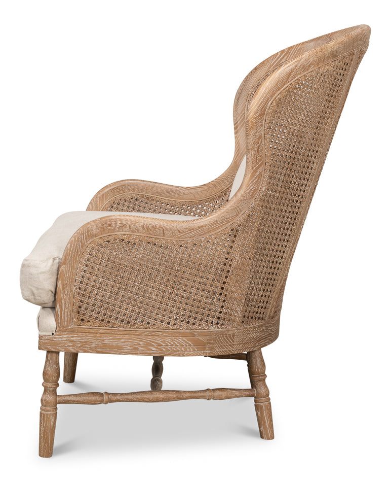 Randolph Wing Chair by Sarreid Ltd - view 3