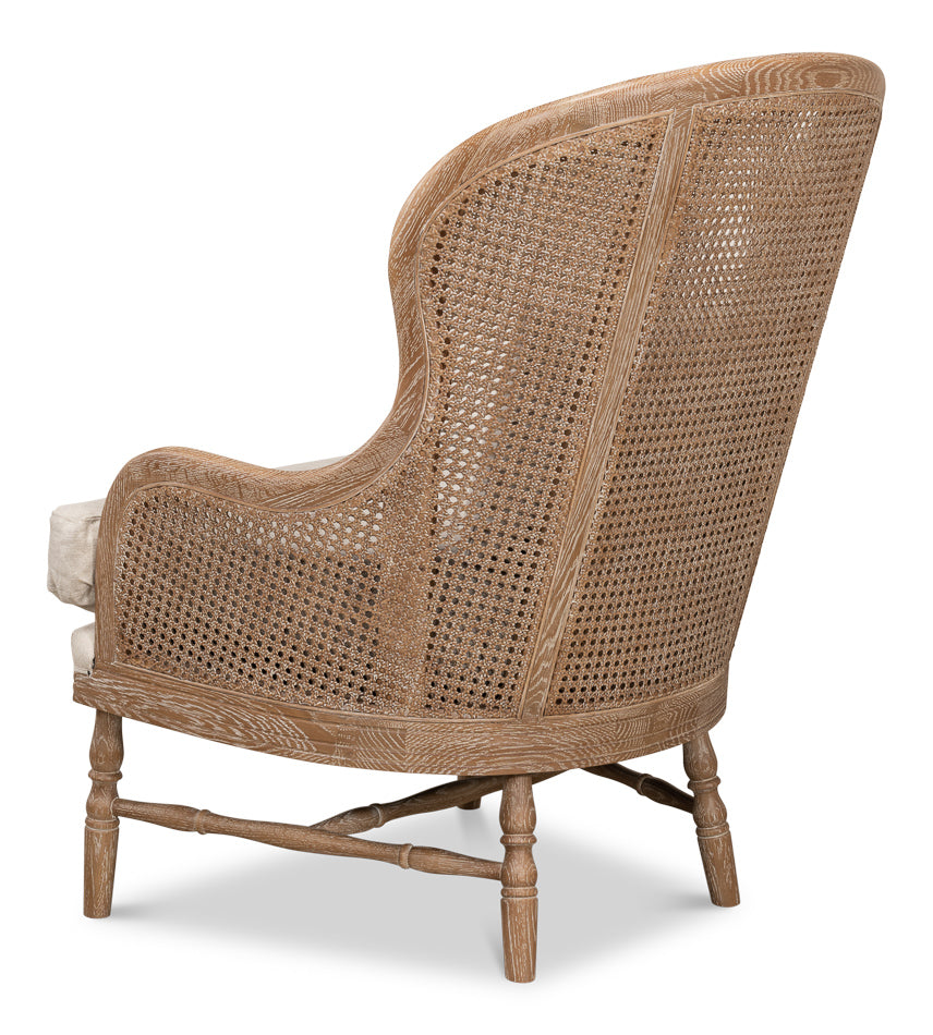 Randolph Wing Chair by Sarreid Ltd - view 5