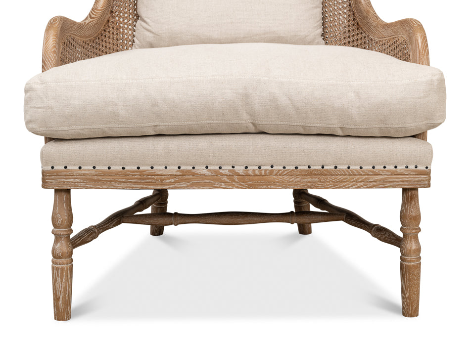 Randolph Wing Chair by Sarreid Ltd - view 6