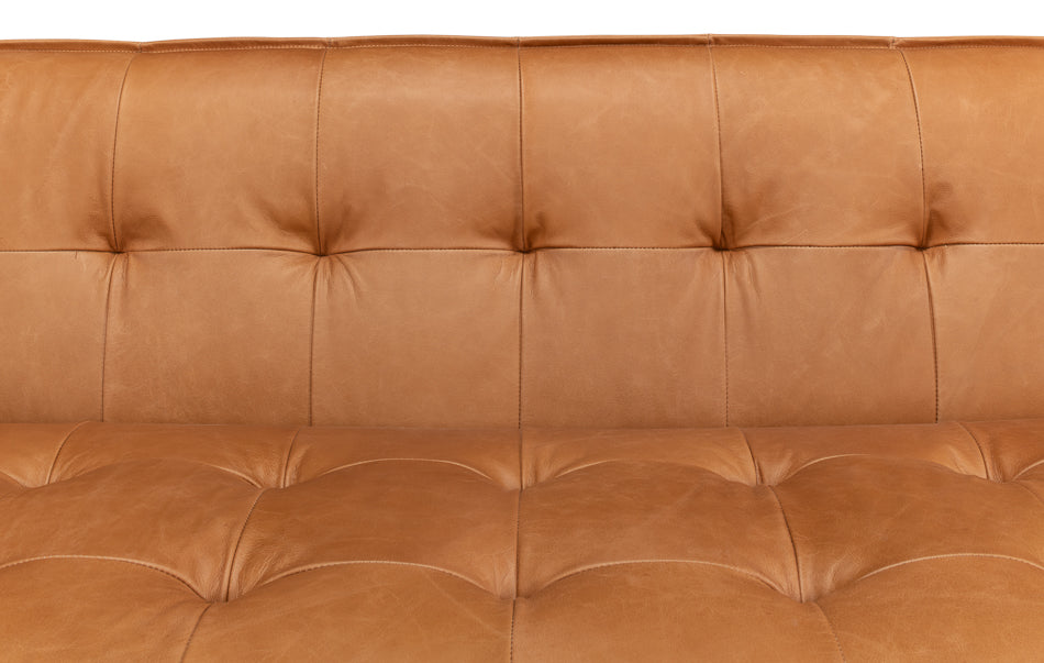 Isaac Leather Sofa by Sarreid Ltd - view 11