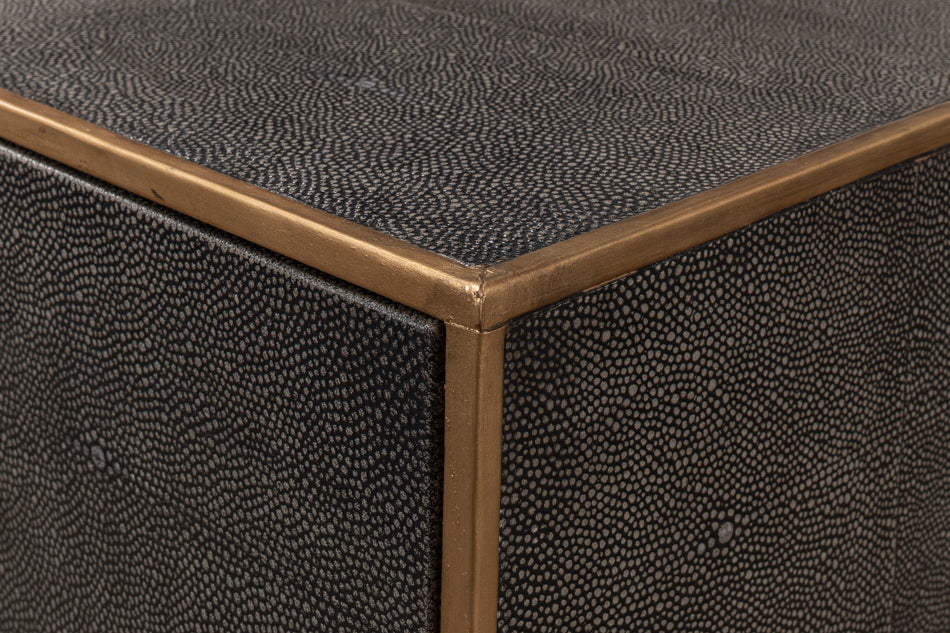 Gideon Shagreen Console Table, Ant.Grey by Sarreid Ltd - view 11