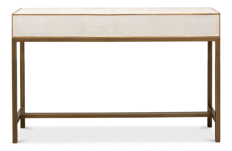 Gideon Shagreen Console, Osprey White by Sarreid Ltd - view 8
