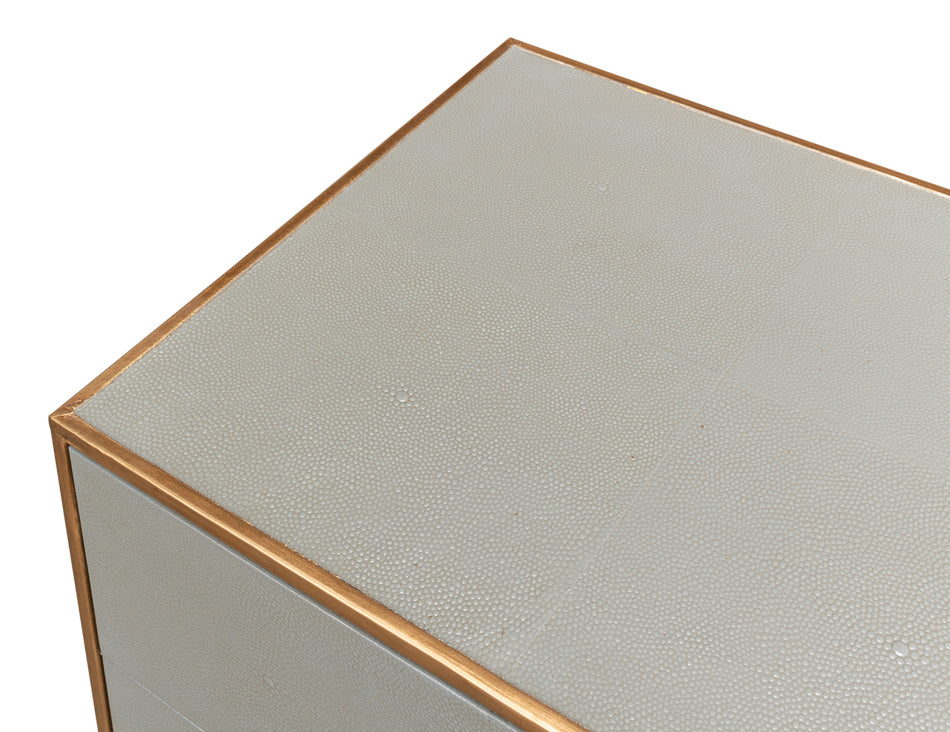 Gillian Two Drawer Nightstand, Storm Gry by Sarreid Ltd - view 12