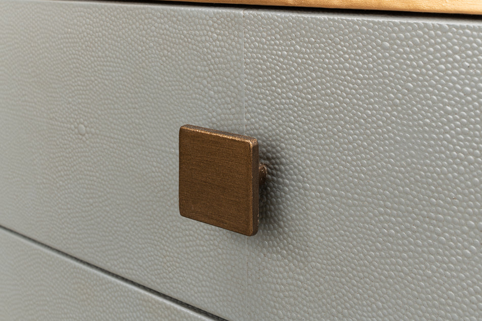 Gillian Two Drawer Nightstand, Storm Gry by Sarreid Ltd - view 6
