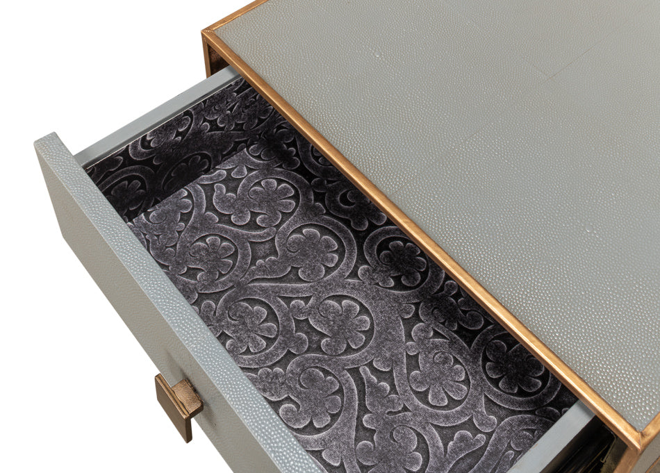 Gillian One Drawer Nightstand, Storm Gry by Sarreid Ltd - view 10