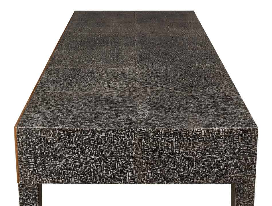 Gabriella Shagreen Desk/Table,Ant.Grey by Sarreid Ltd - view 10