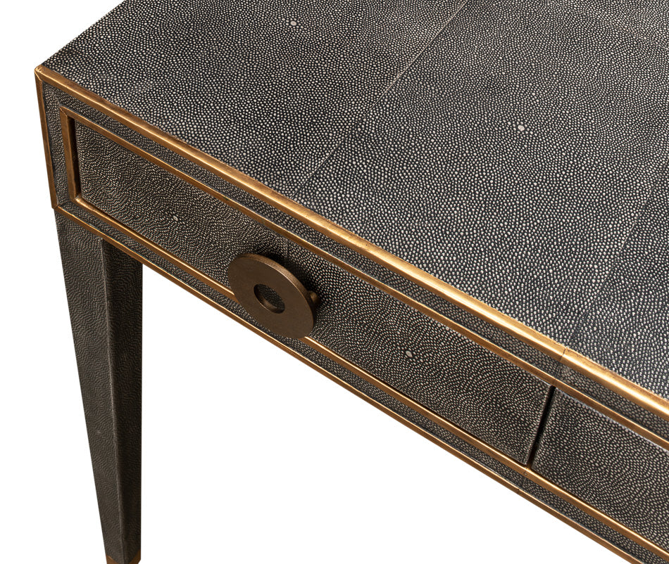 Gabriella Shagreen Desk/Table,Ant.Grey by Sarreid Ltd - view 11