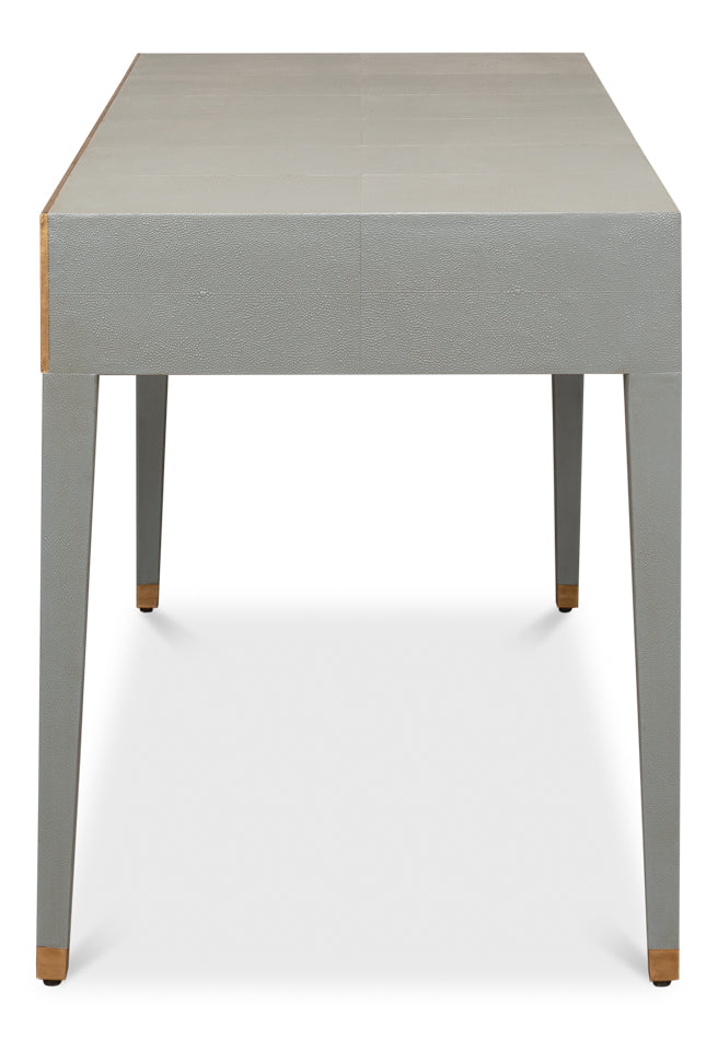 Gabriella Shagreen Desk/Table,Storm Grey by Sarreid Ltd - view 9