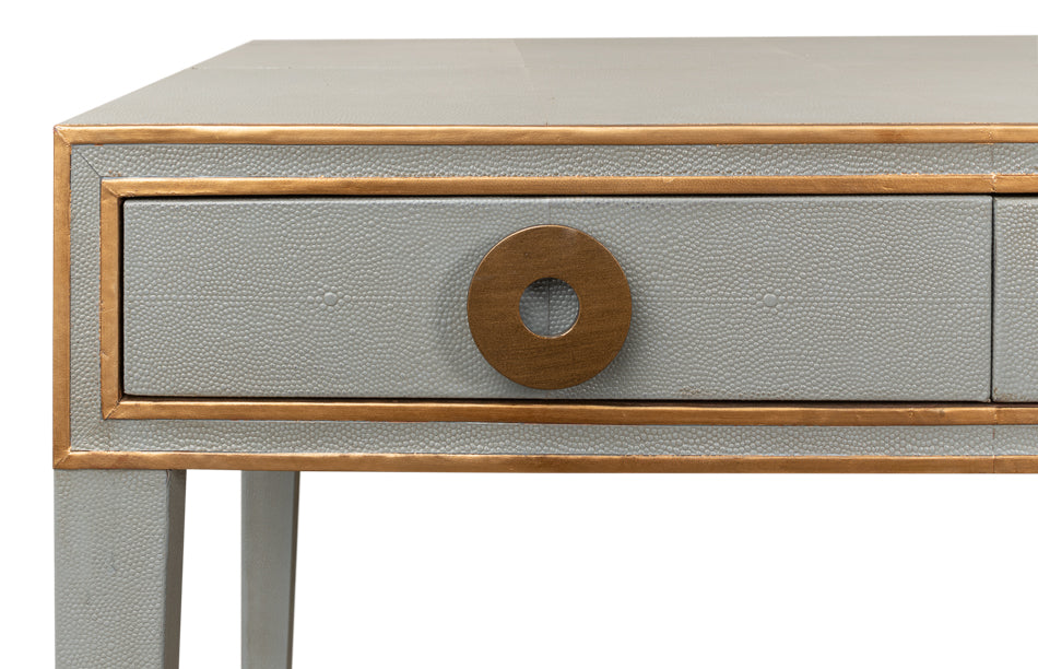 Gabriella Shagreen Desk/Table,Storm Grey by Sarreid Ltd - view 11
