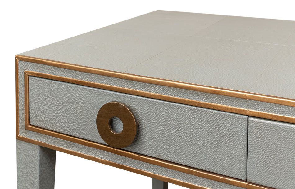 Gabriella Shagreen Desk/Table,Storm Grey by Sarreid Ltd - view 12
