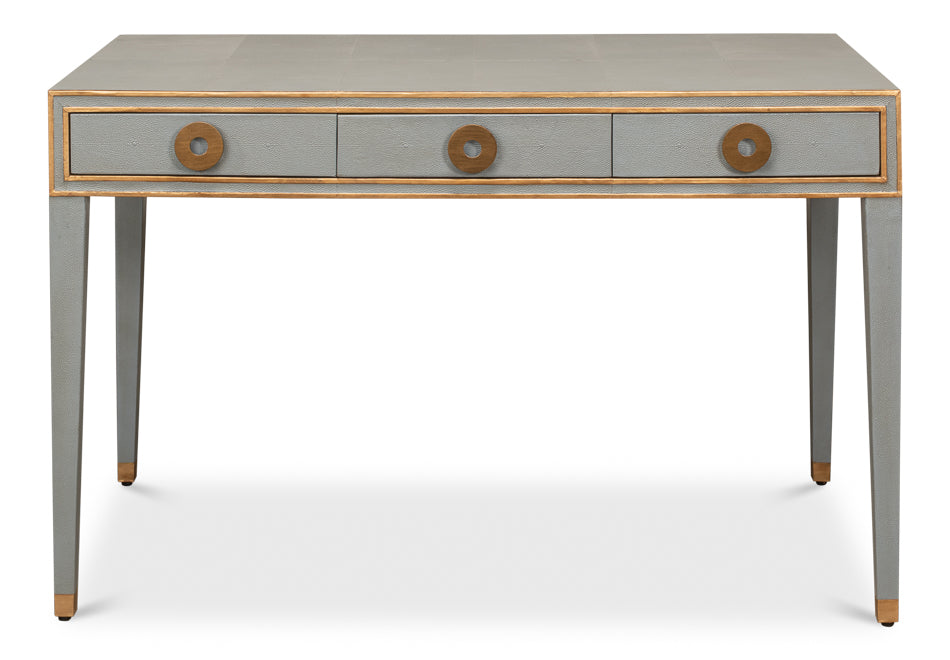 Gabriella Shagreen Desk/Table,Storm Grey by Sarreid Ltd - view 2