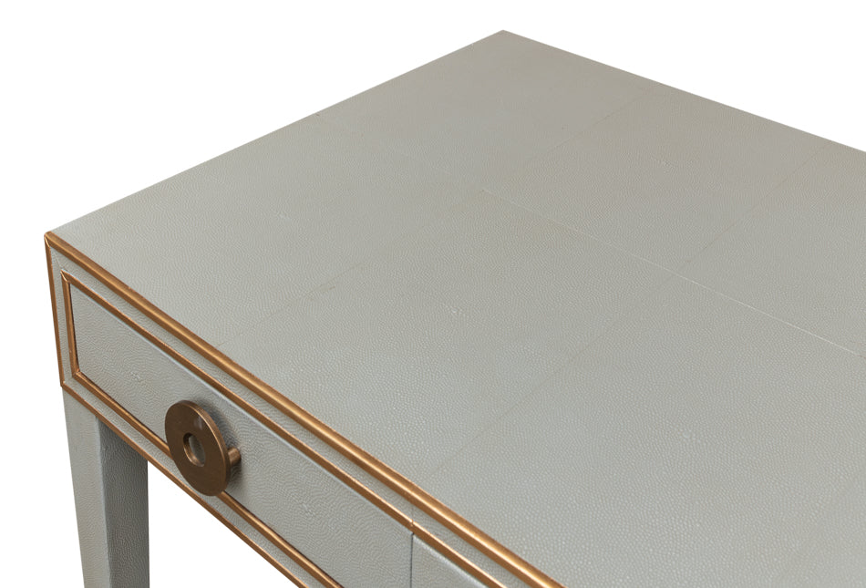 Gabriella Shagreen Desk/Table,Storm Grey by Sarreid Ltd - view 5