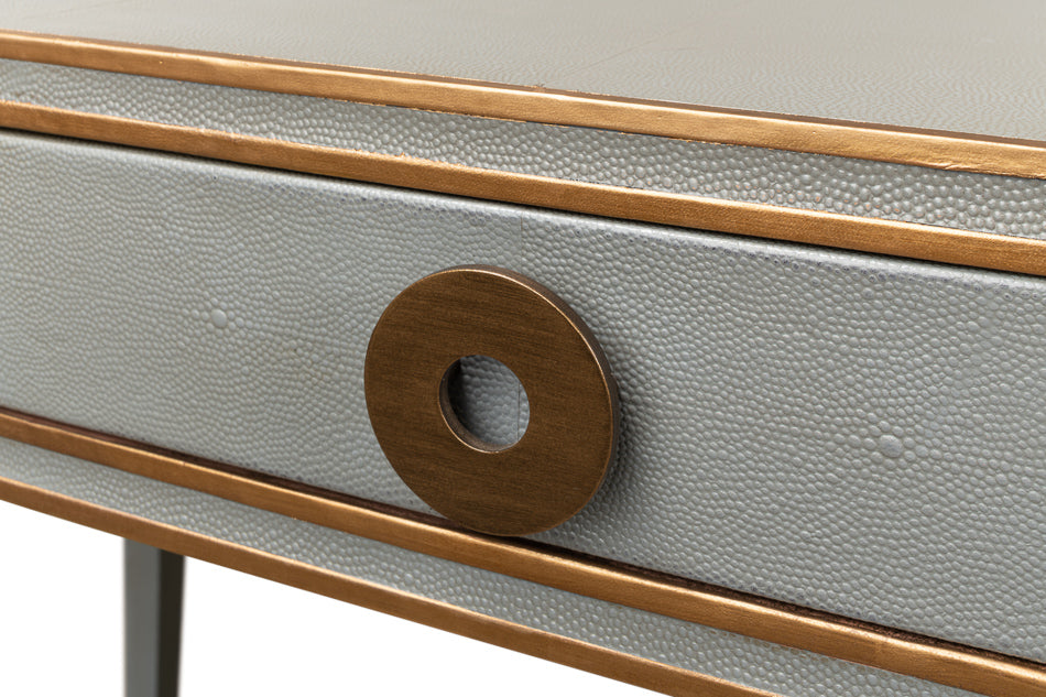 Gabriella Shagreen Desk/Table,Storm Grey by Sarreid Ltd - view 6