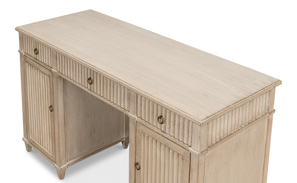 Inspire Desk, Stone Grey by Sarreid Ltd - view 4