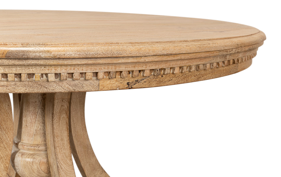 Chantal Pedestal Dining Table by Sarreid Ltd - view 11