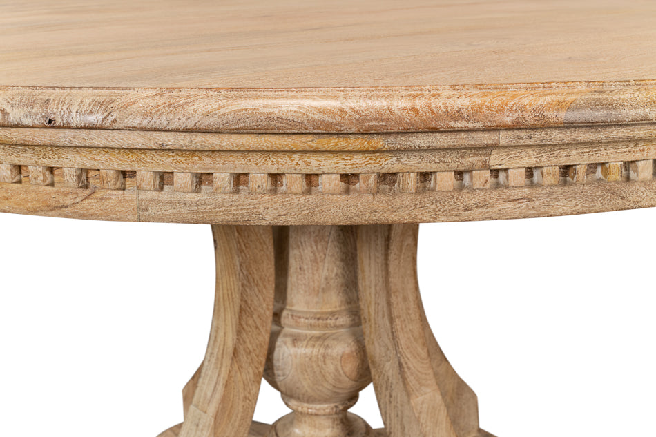 Chantal Pedestal Dining Table by Sarreid Ltd - view 12