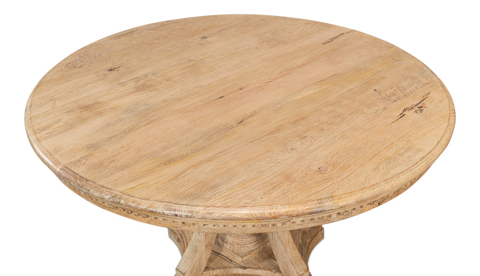 Chantal Pedestal Dining Table by Sarreid Ltd - view 5