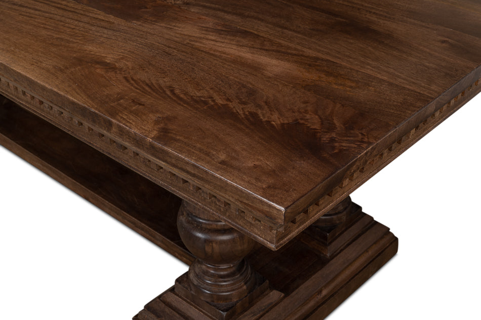 Joshua Pedestal Dining Table by Sarreid Ltd - view 10