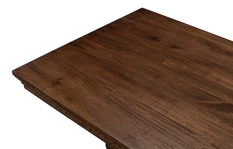 Joshua Pedestal Dining Table by Sarreid Ltd - view 5