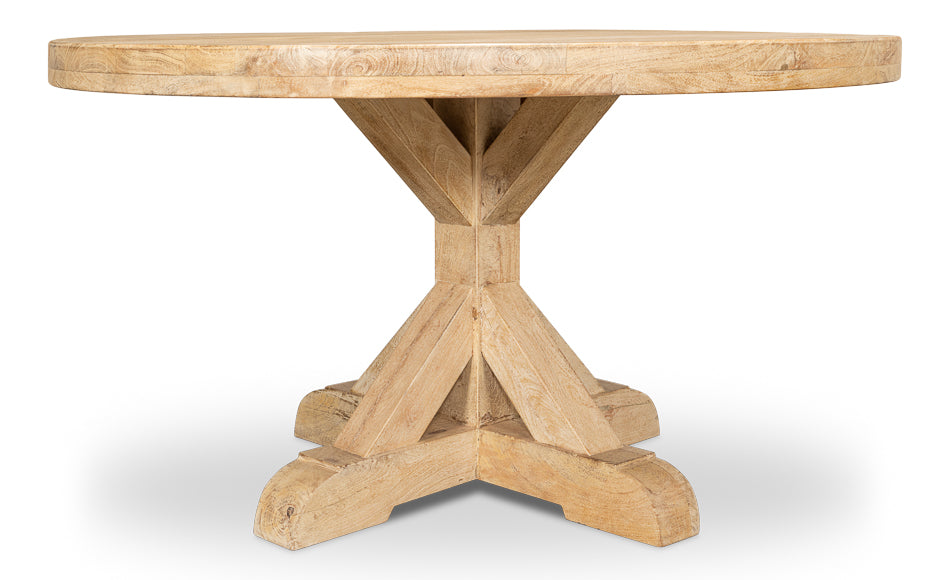 Oleski Round Dining Table by Sarreid Ltd - view 8