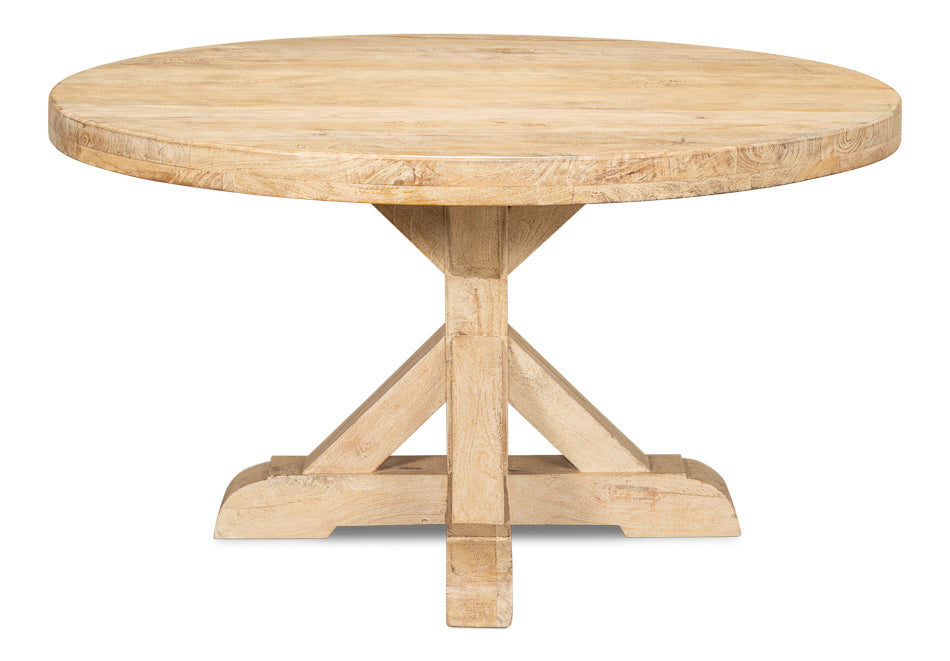 Oleski Round Dining Table by Sarreid Ltd - view 2