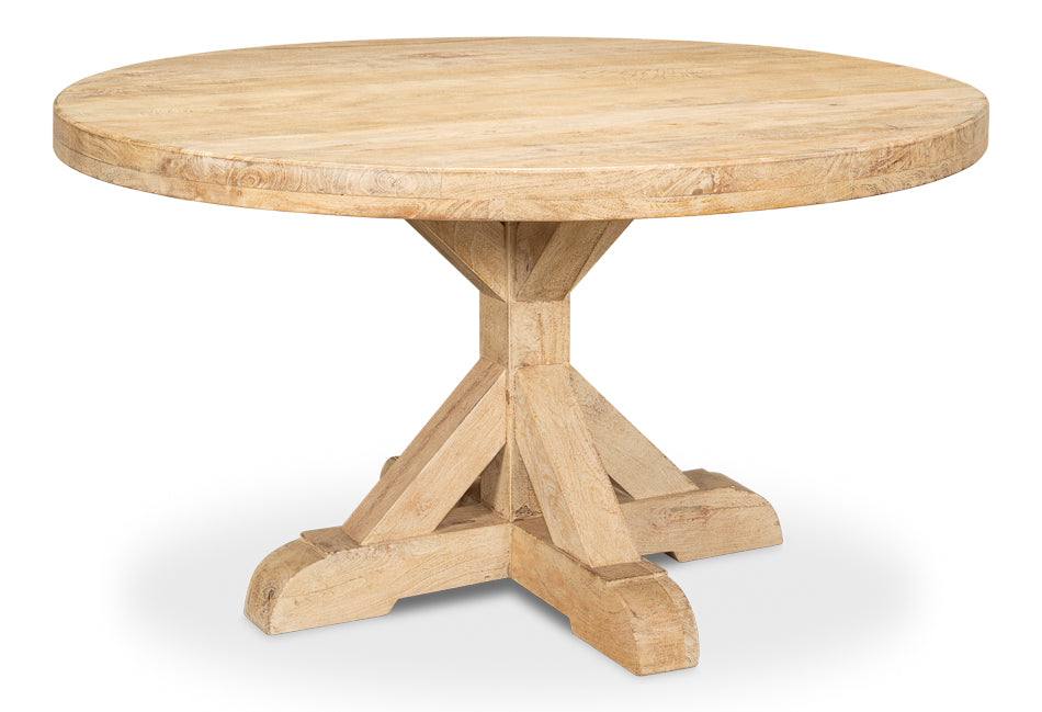Oleski Round Dining Table by Sarreid Ltd - view 3